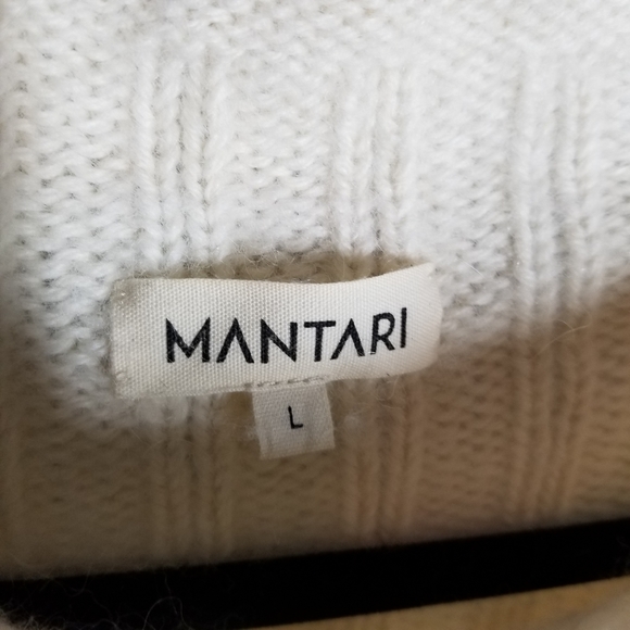 Mantari | Angelica Alpaca Fringe Cream Cozy Sweater - Picture 6 of 12